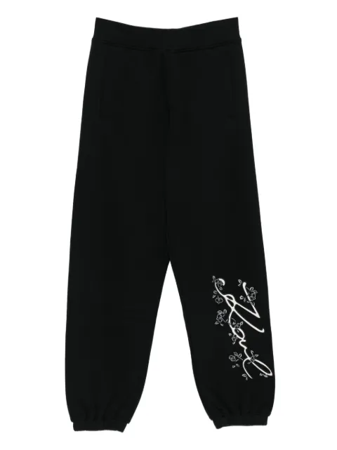 Karl Lagerfeld pants con bordado floral