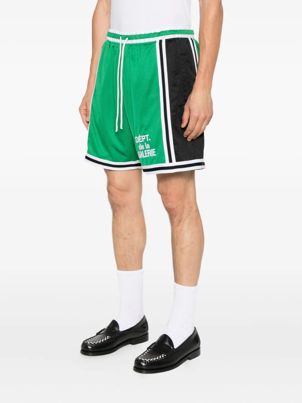 GALLERY DEPT. Mesh shorts met French-logo Groen
