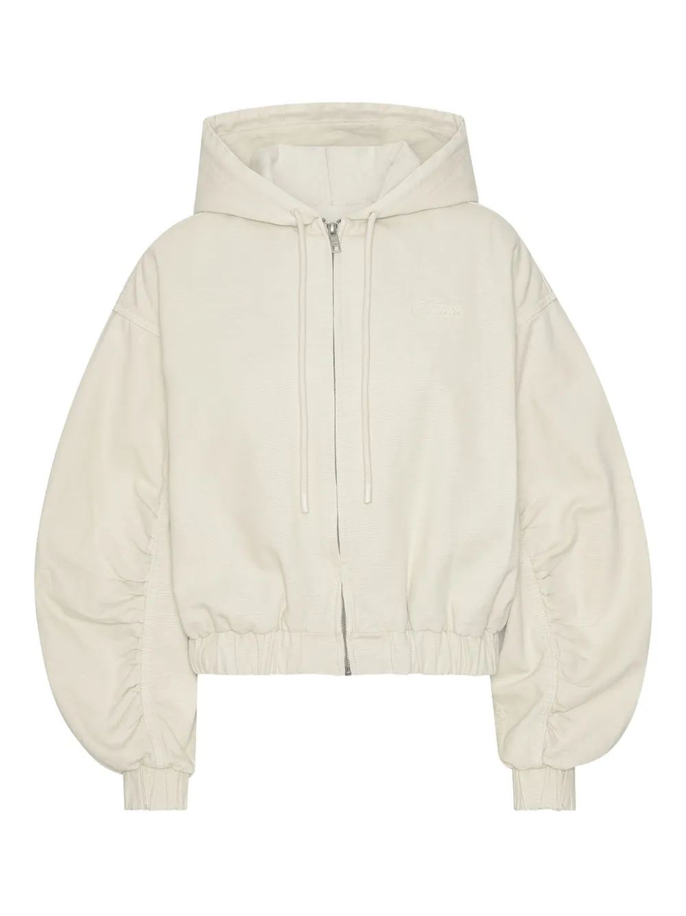 ROTATE BIRGER CHRISTENSEN balloon-sleeve hooded jacket Beige