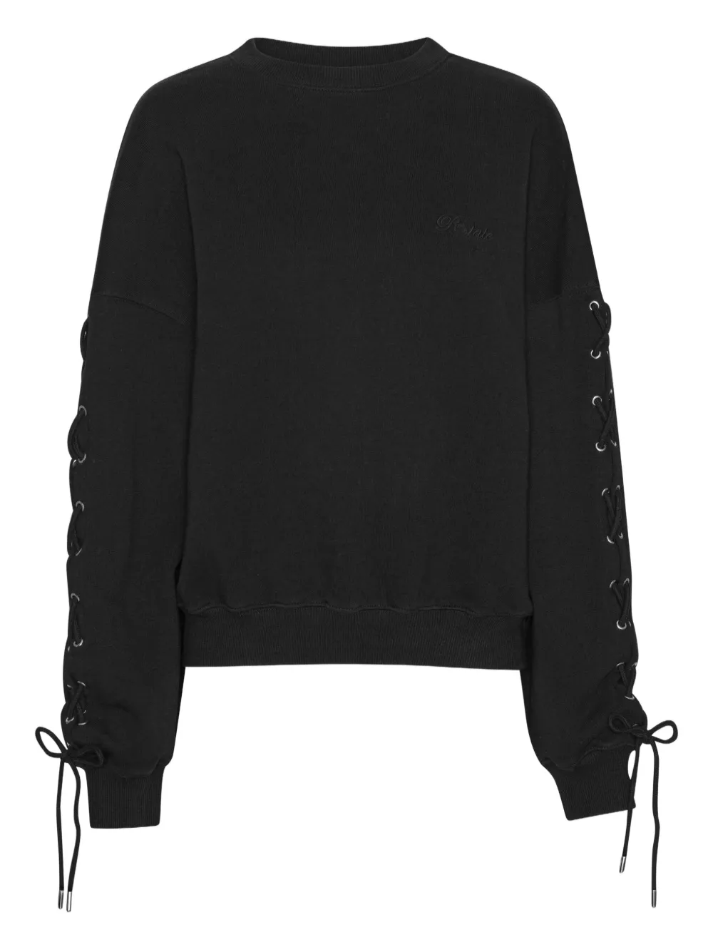 ROTATE BIRGER CHRISTENSEN Sweater met veters Zwart