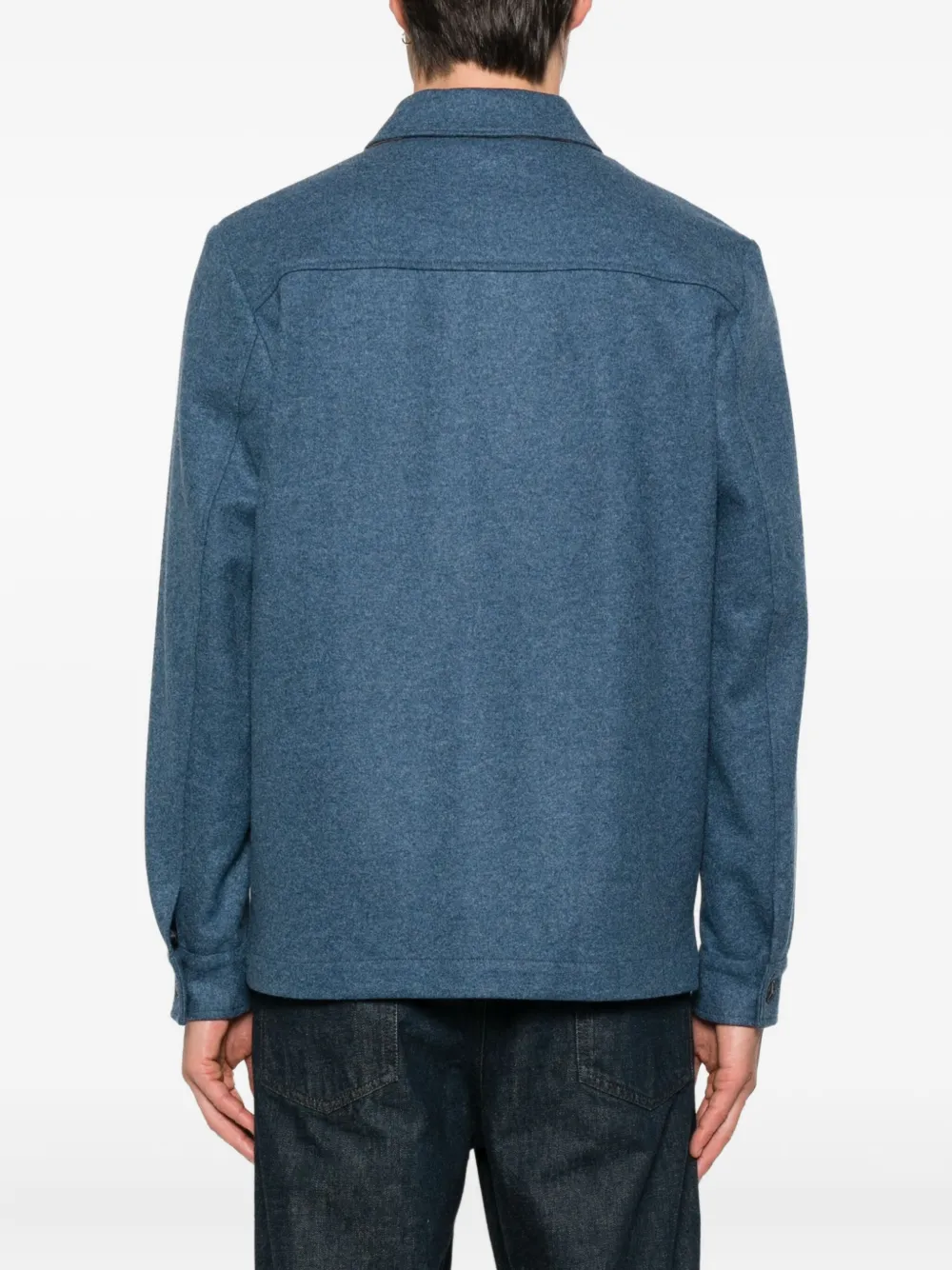 Gran Sasso Button-fastening Patch-pocket Jacket In Blue