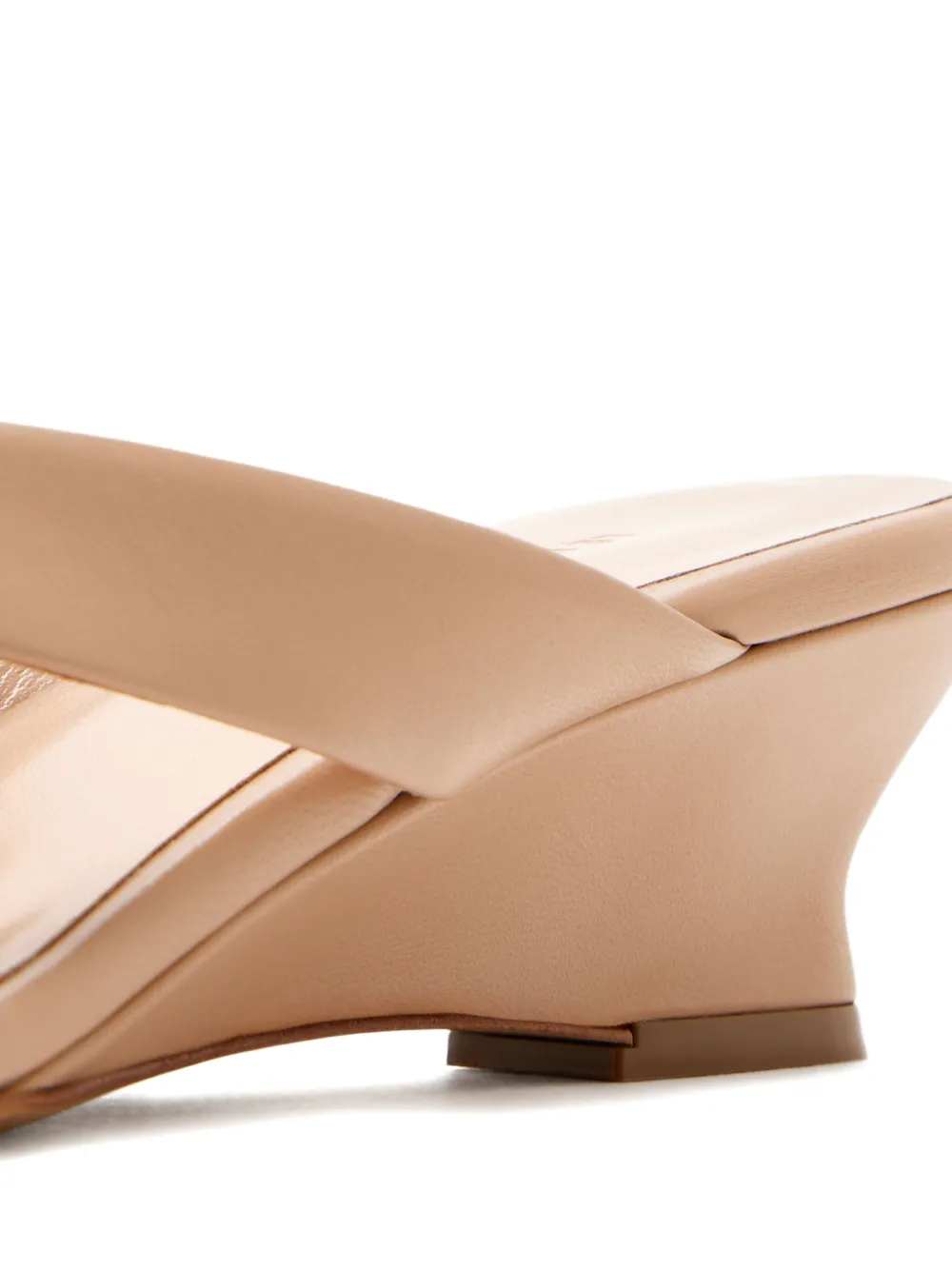 Le Monde Beryl 40mm micro-wedge thong sandals Neutrals