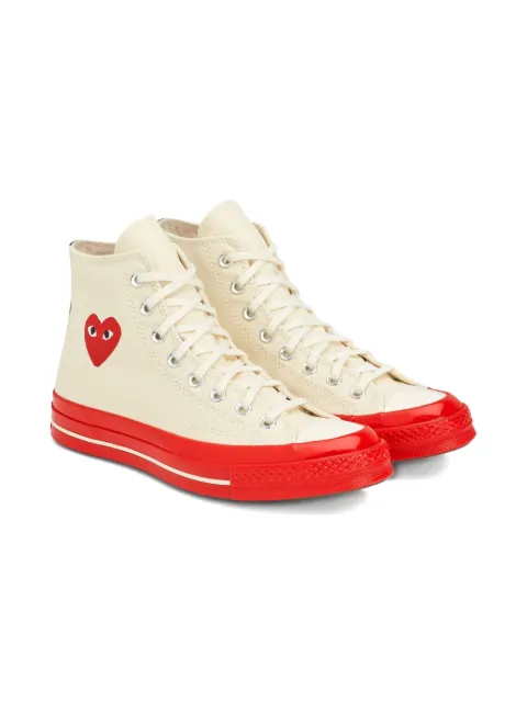 Comme Des Garçons Play x Converse heart-logo hi-top sneakers
