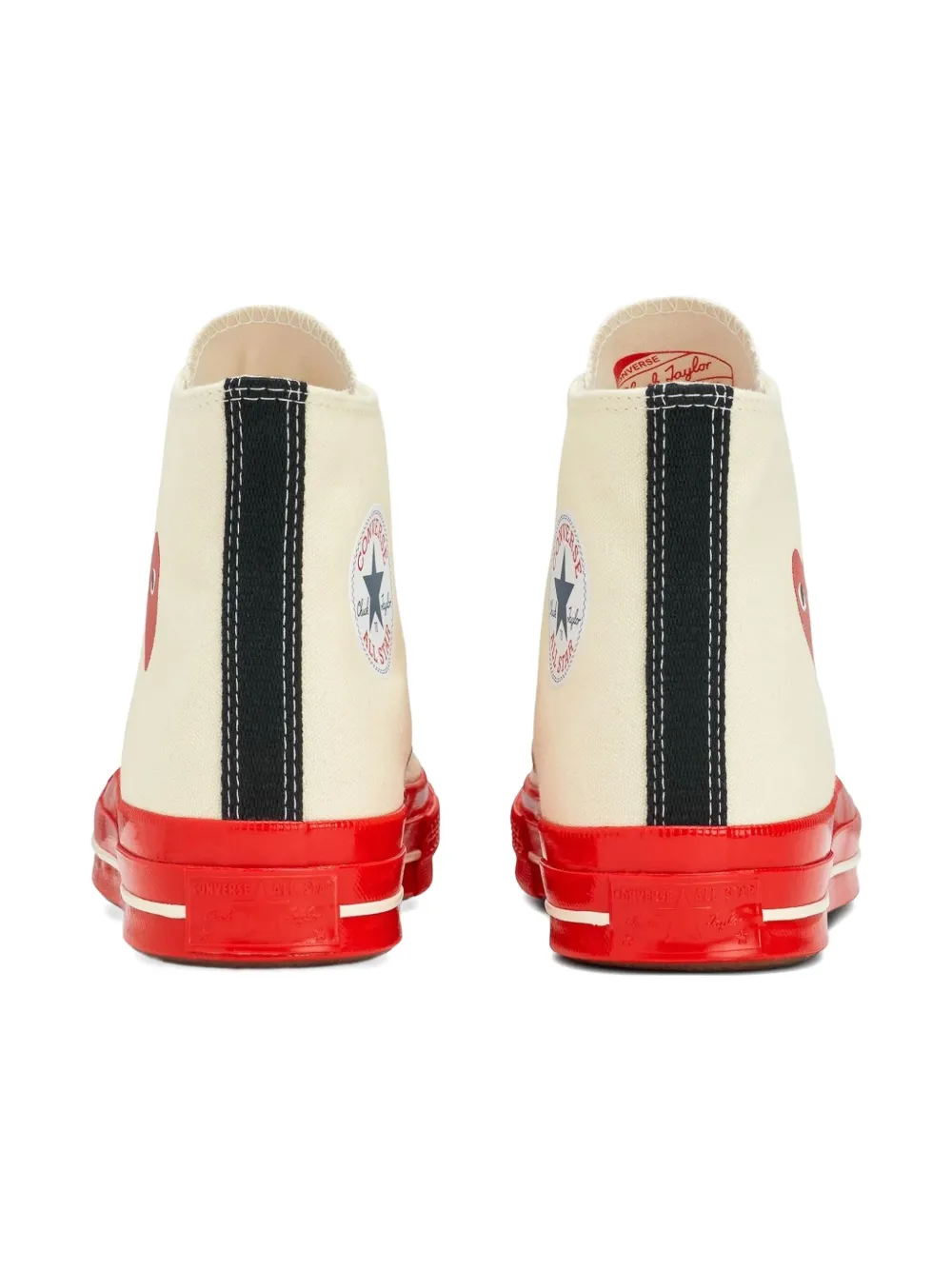 Comme Des Garçons Play x Converse heart-logo hi-top sneakers Neutrals