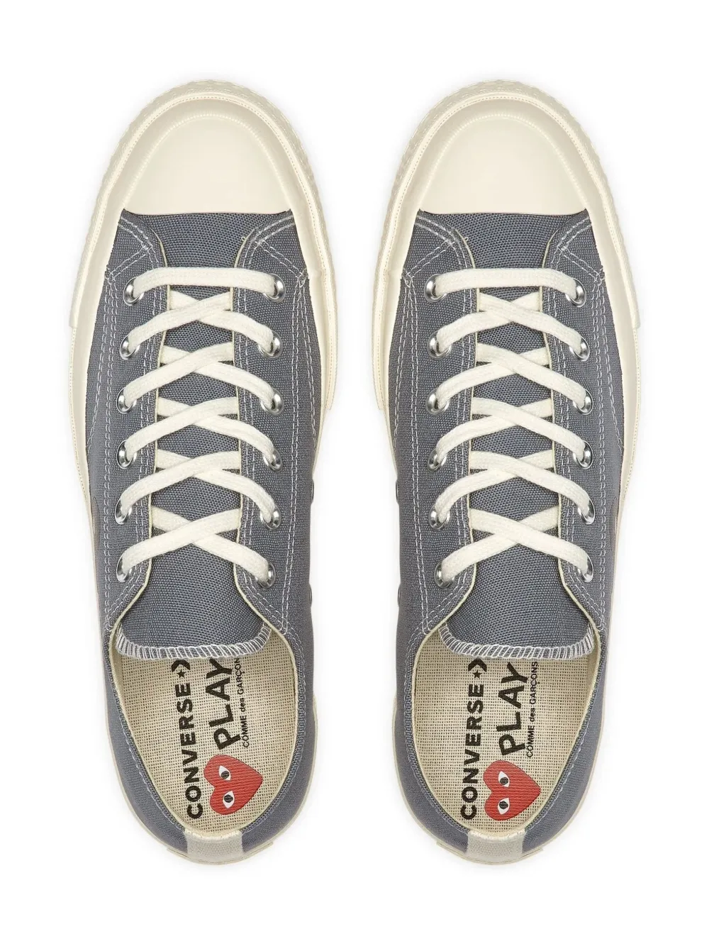 Comme Des Garçons Play x Converse Chuck 70 heart-logo low-top sneakers Grey