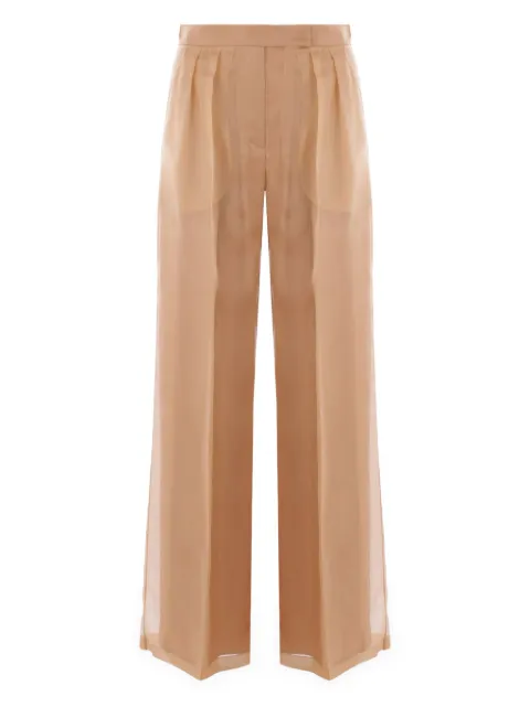 Max Mara organza pleated trousers