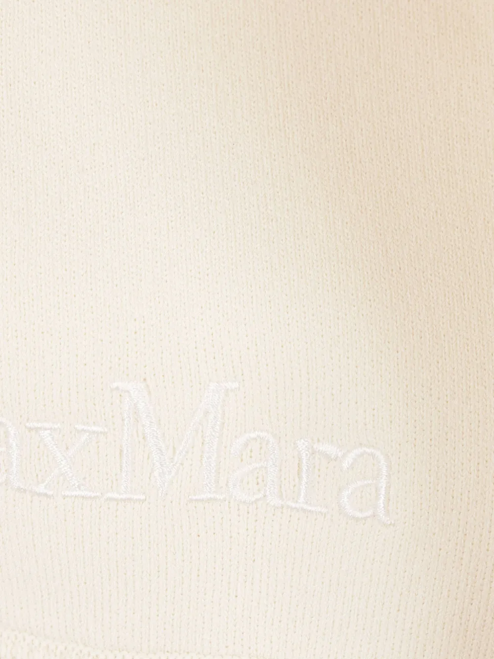 Max Mara Embroidered-logo Sweatshirt In Neutral