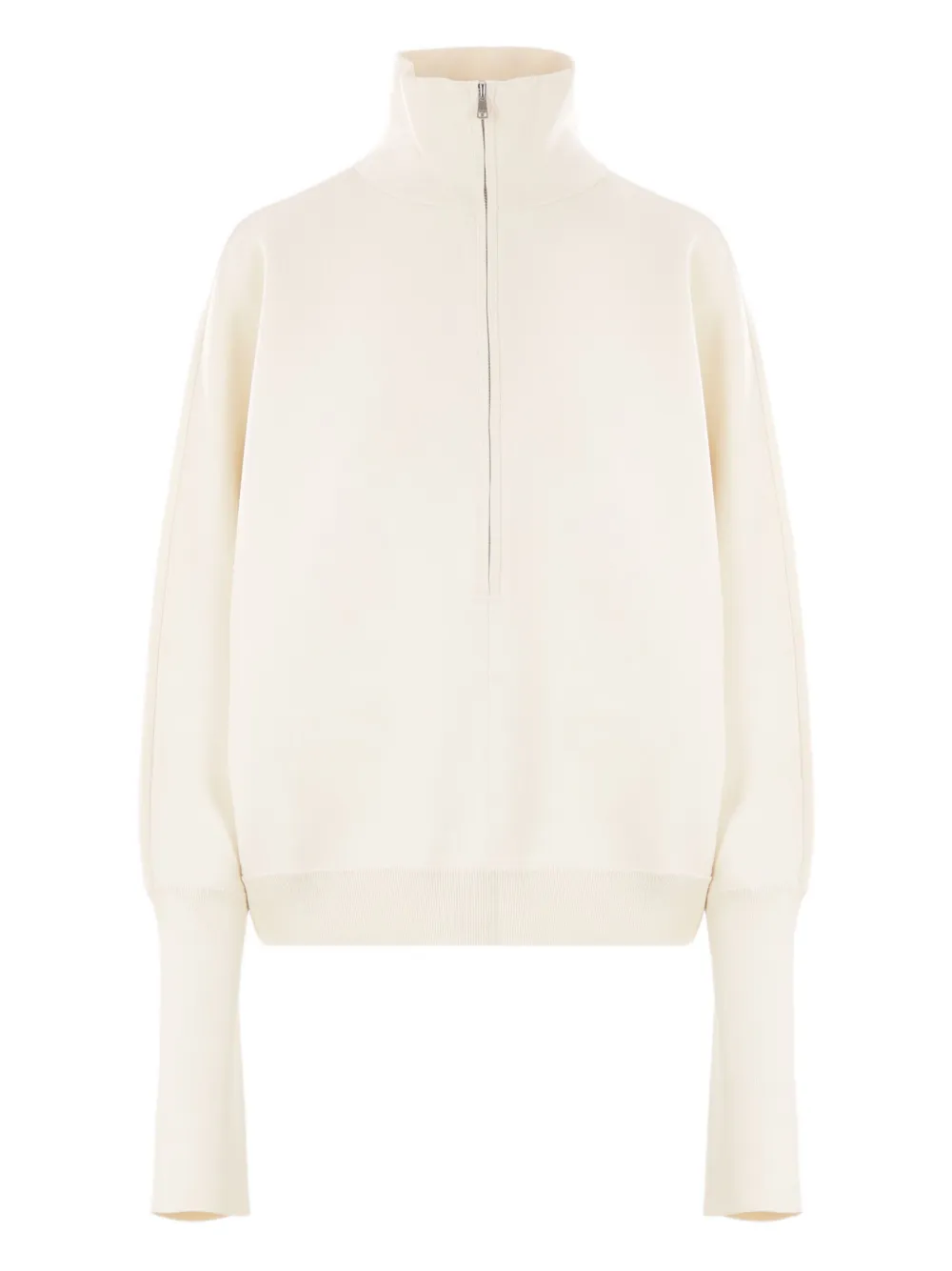 Max Mara Embroidered-logo Sweatshirt In Neutral