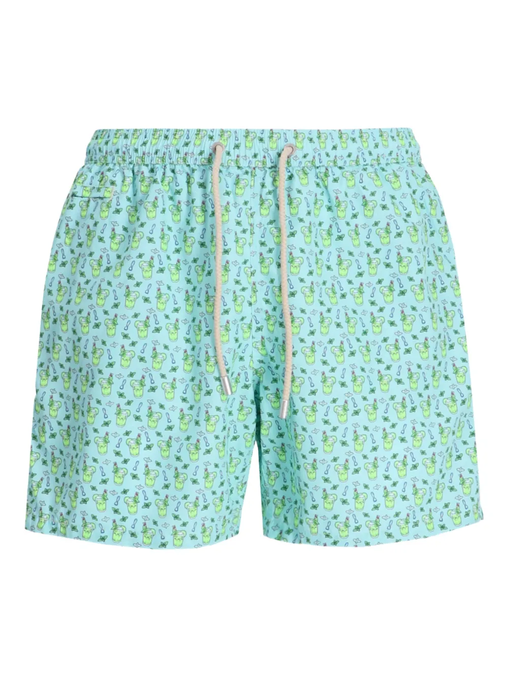 MC2 Saint Barth Zwembroek met grafische print Blauw