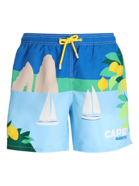 MC2 Saint Barth sailboat-print swim shorts