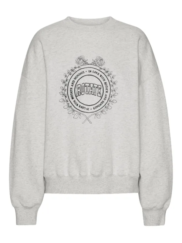 ROTATE BIRGER CHRISTENSEN Logo Embroidery Sweatshirt