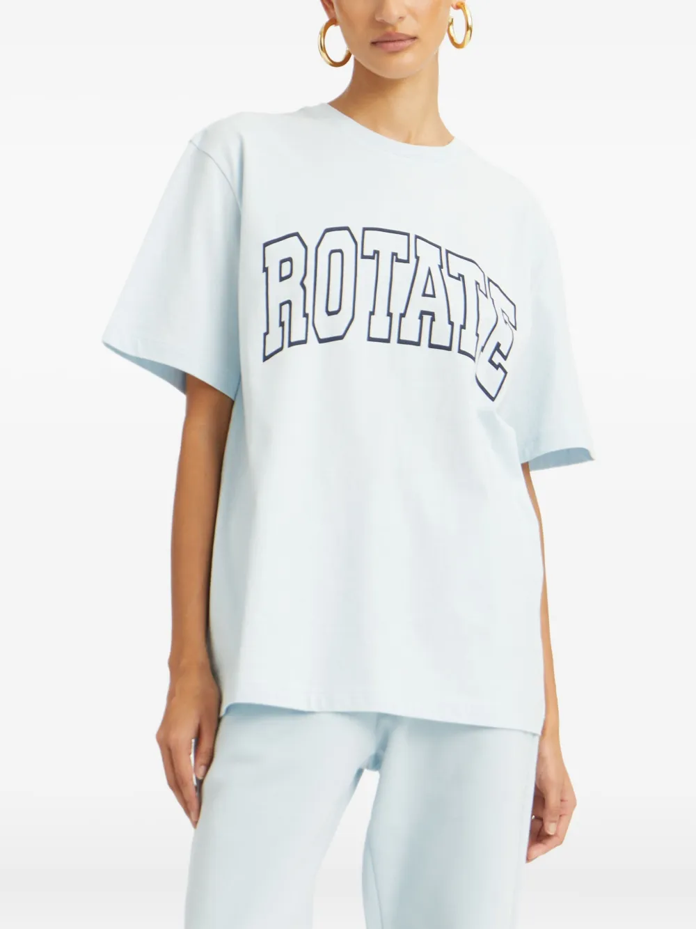 ROTATE BIRGER CHRISTENSEN logo-print T-shirt Blauw