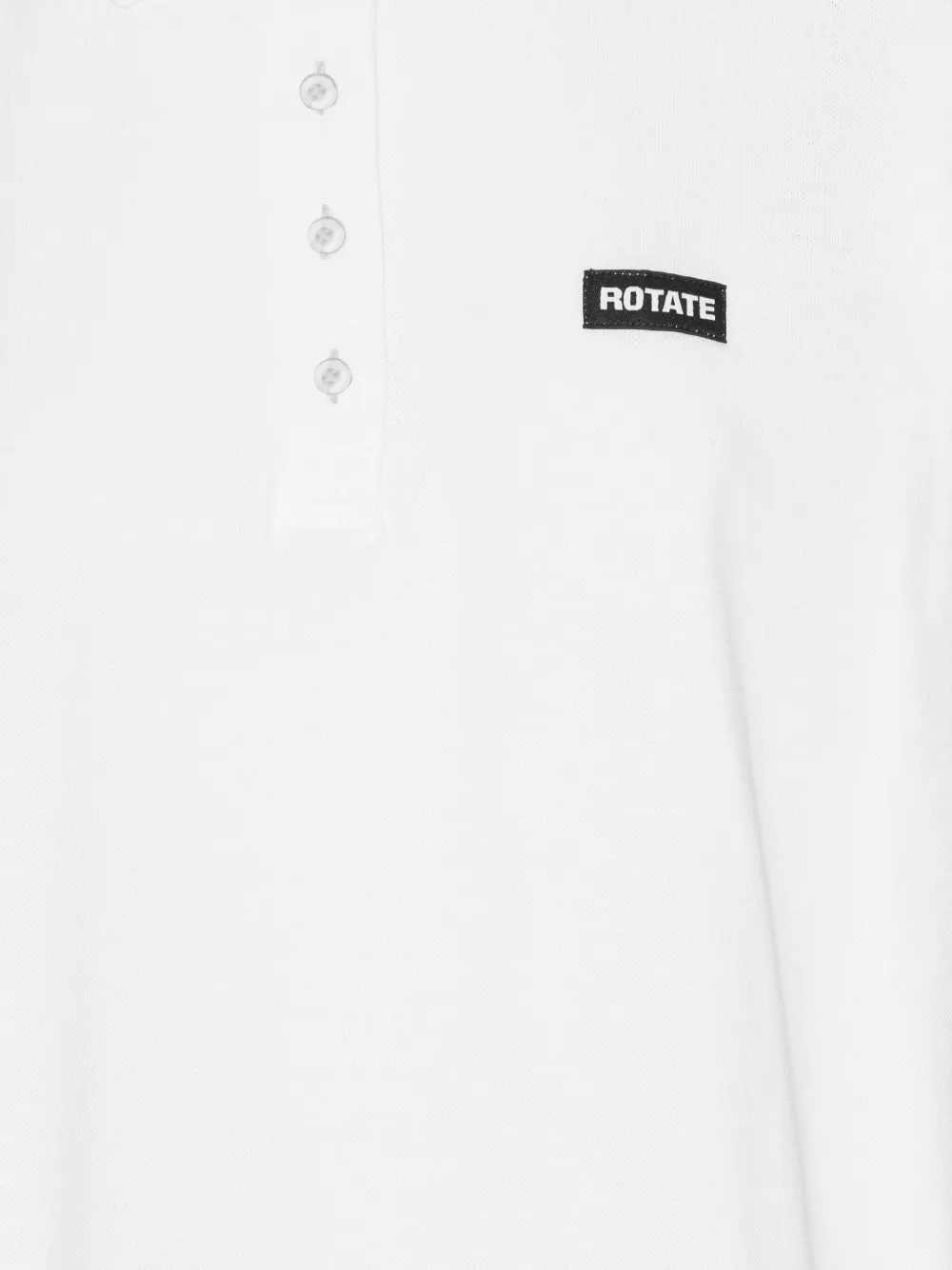 ROTATE BIRGER CHRISTENSEN Polotop met logoplakkaat Wit