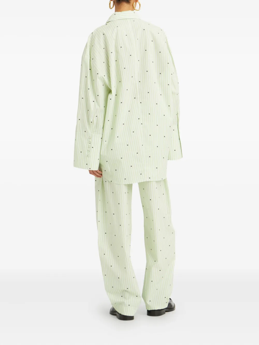 ROTATE BIRGER CHRISTENSEN Gestreept blouse Groen