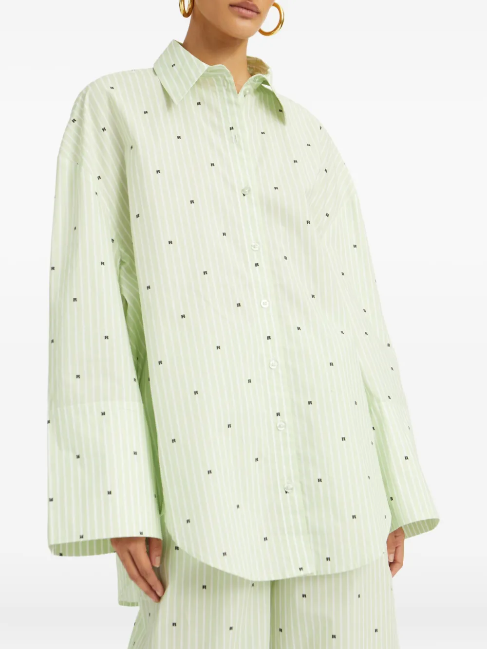 ROTATE BIRGER CHRISTENSEN Gestreept blouse Groen