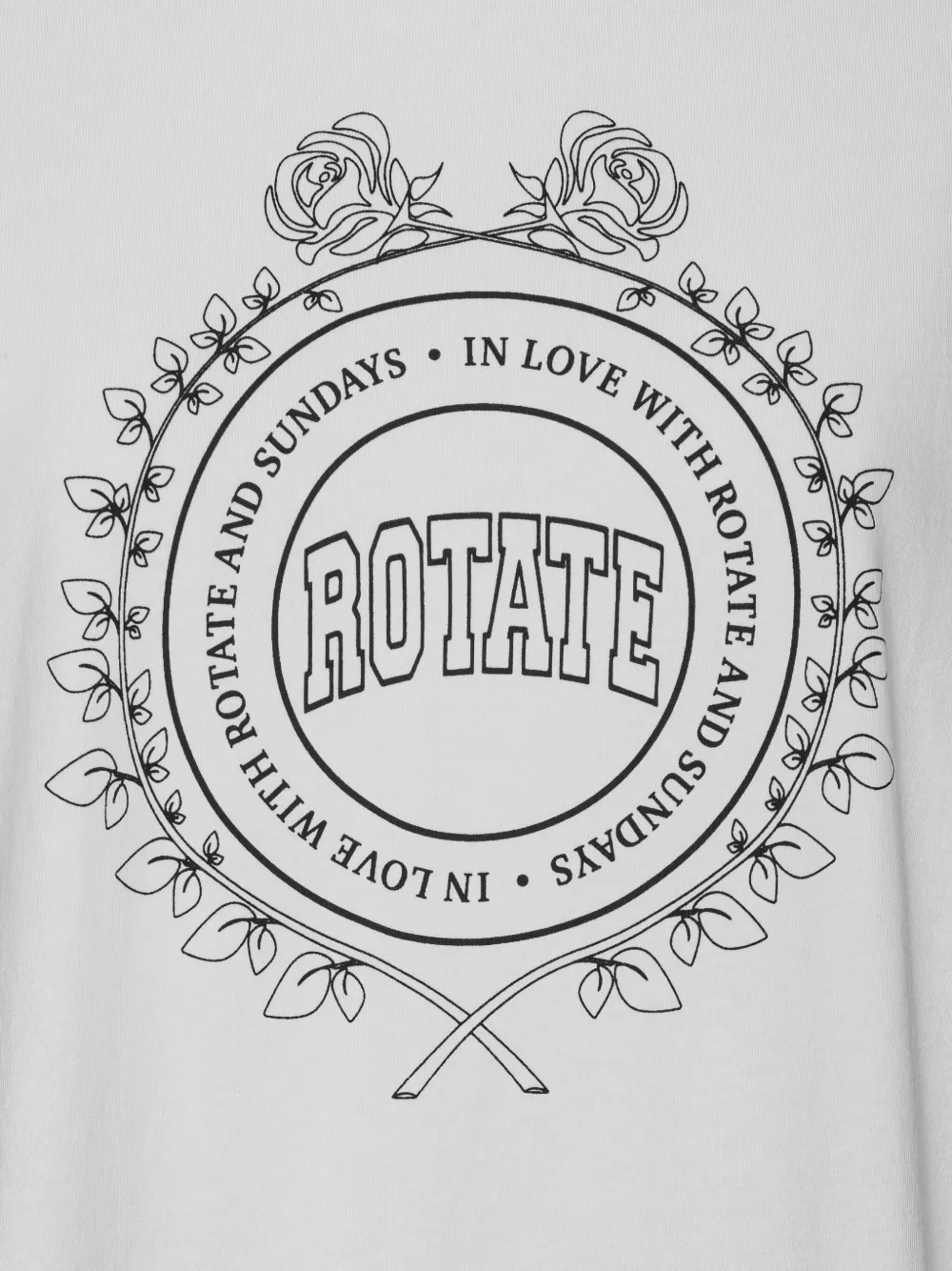 ROTATE BIRGER CHRISTENSEN logo print T-shirt Wit