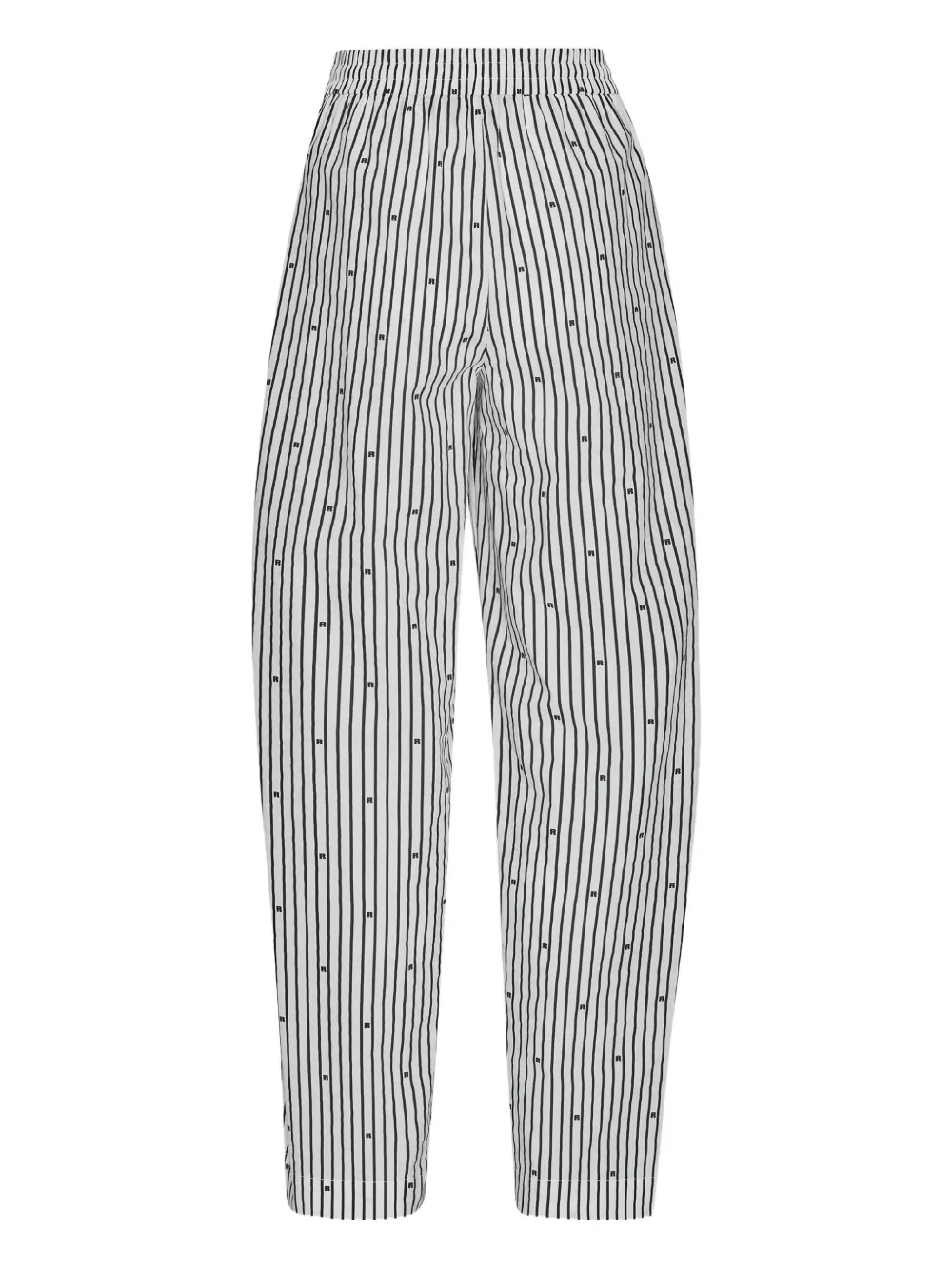 ROTATE BIRGER CHRISTENSEN striped elasticated-waistband trousers Wit