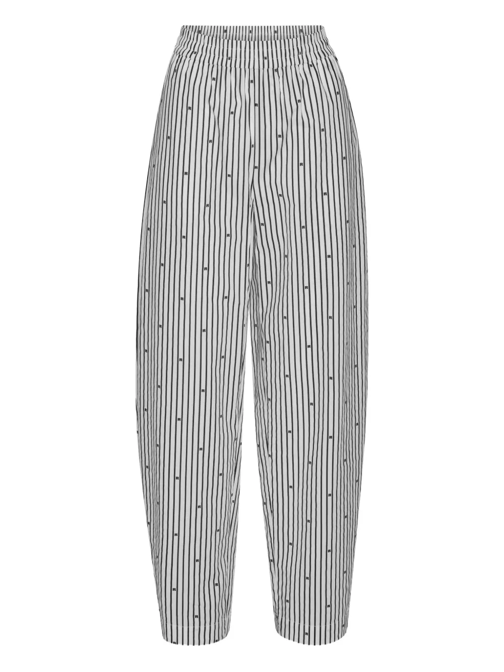 ROTATE BIRGER CHRISTENSEN striped elasticated-waistband trousers Wit