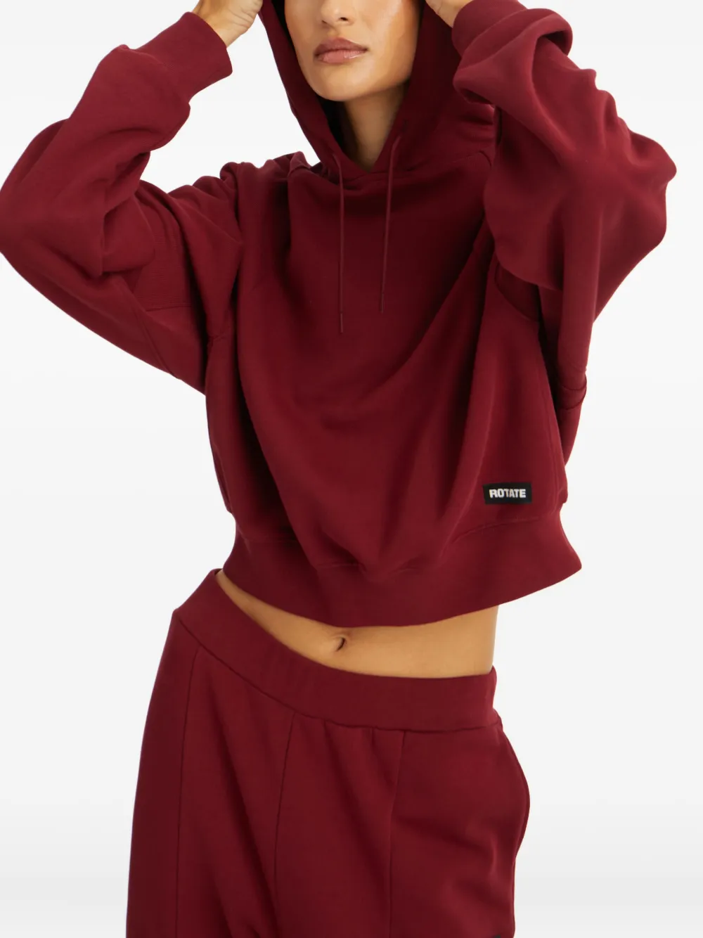 ROTATE BIRGER CHRISTENSEN Hoodie met trekkoord Rood