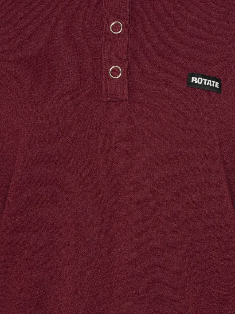 ROTATE BIRGER CHRISTENSEN Polotop met logopatch Rood
