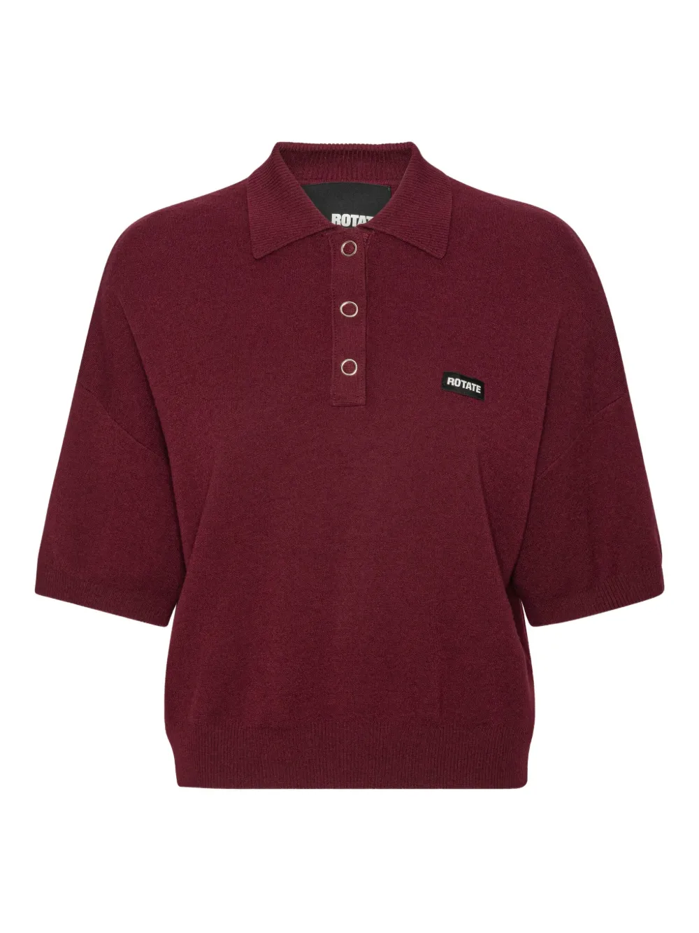 ROTATE BIRGER CHRISTENSEN logo-patch polo top | Red | Image 1