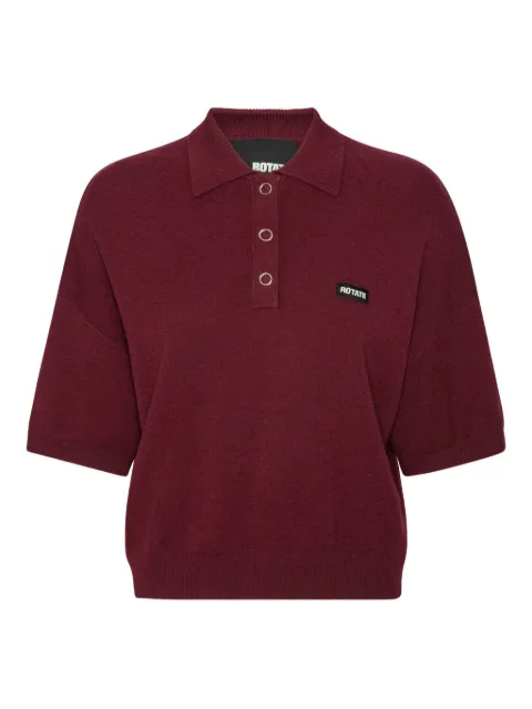 ROTATE BIRGER CHRISTENSEN logo-patch polo top