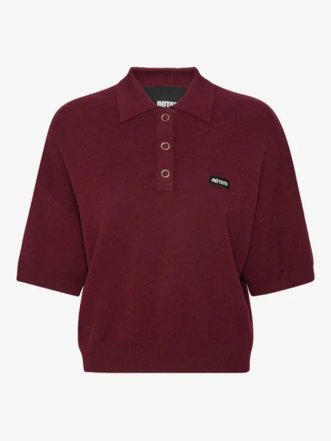 ROTATE BIRGER CHRISTENSEN logo-patch polo top