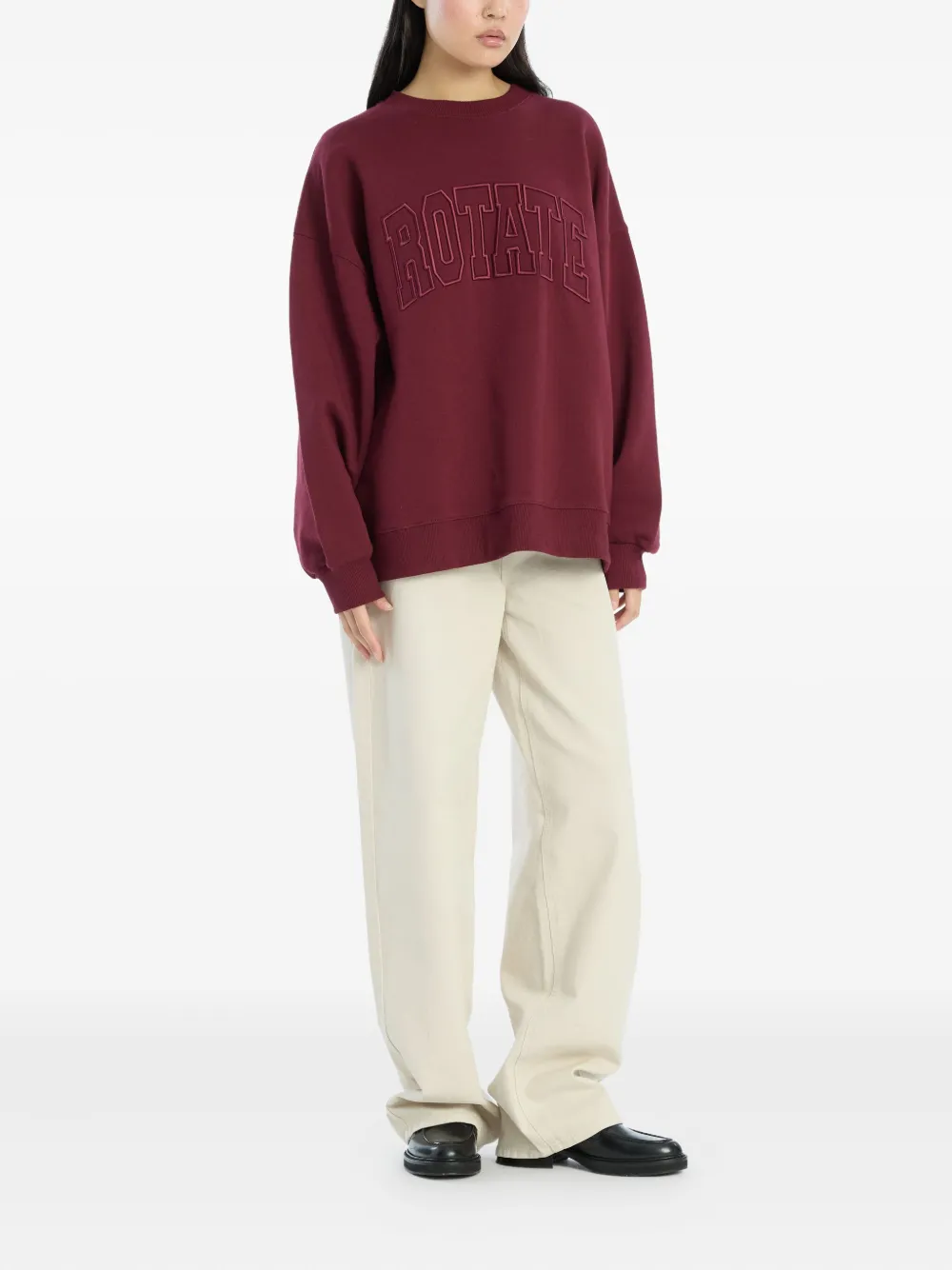 ROTATE BIRGER CHRISTENSEN Sweater met ronde hals Rood