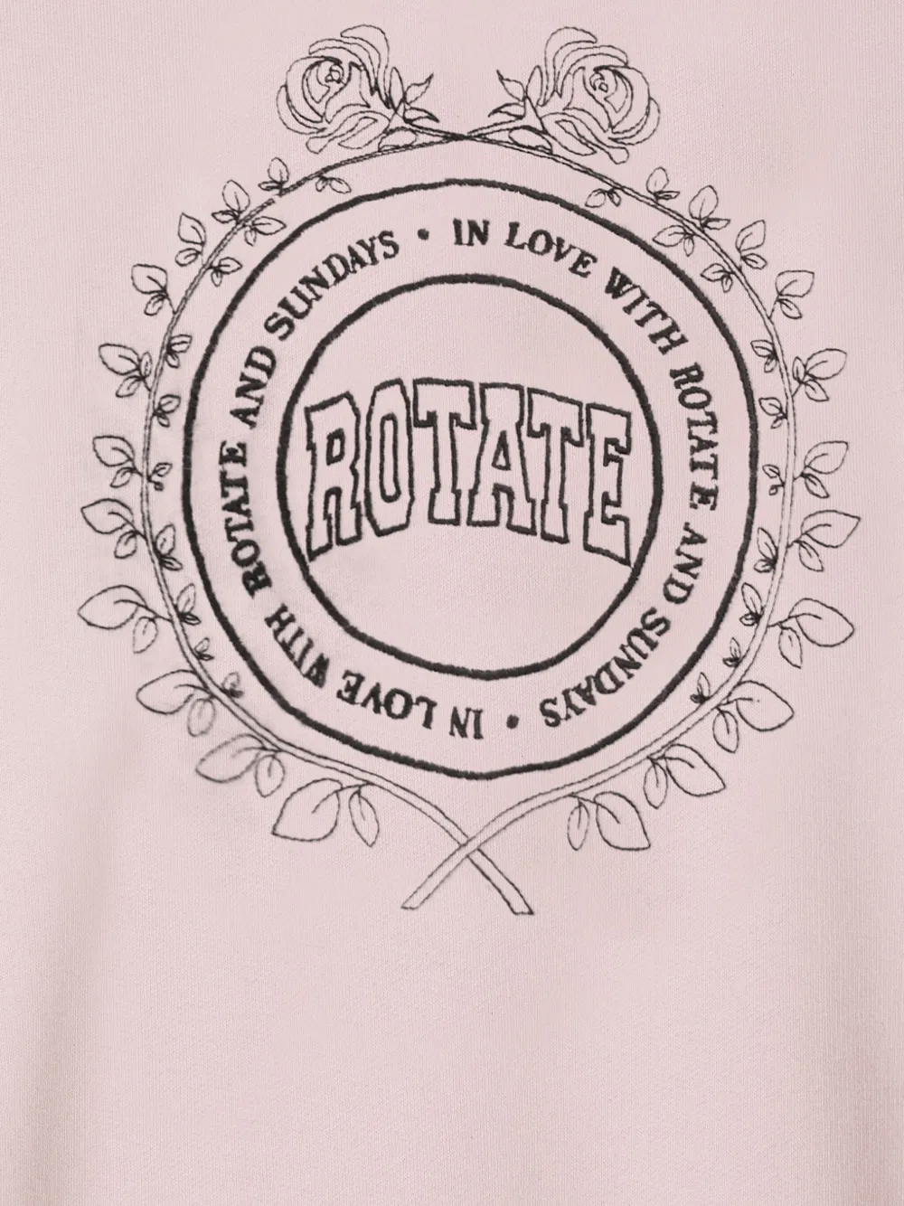ROTATE BIRGER CHRISTENSEN Sweater met geborduurd logo Roze