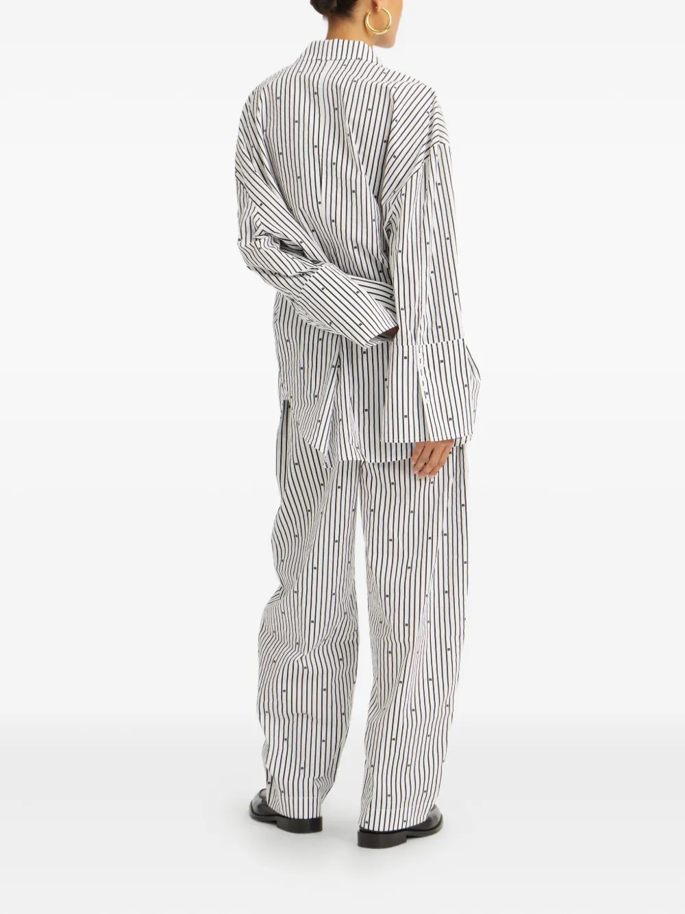 ROTATE BIRGER CHRISTENSEN Gestreept blouse Wit