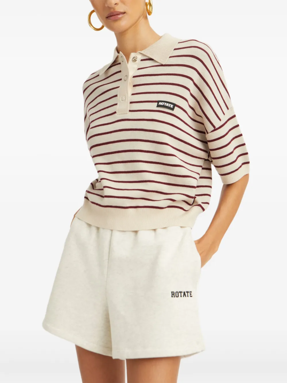 ROTATE BIRGER CHRISTENSEN Elastische shorts Grijs