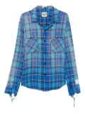 GALLERY DEPT. frayed plaid shirt - Blue