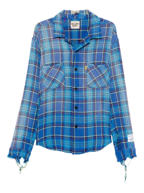 GALLERY DEPT. frayed plaid shirt