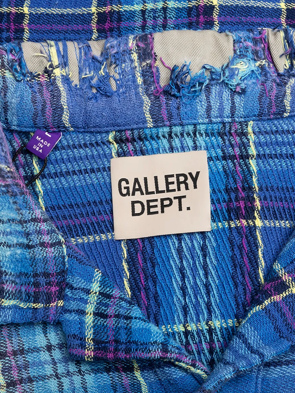 GALLERY DEPT. Shirt met franje afwerking Blauw