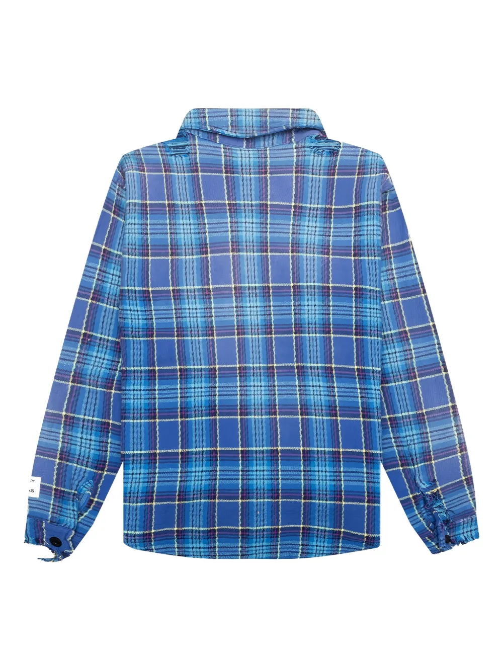 GALLERY DEPT. frayed plaid shirt | Blue | Image 1