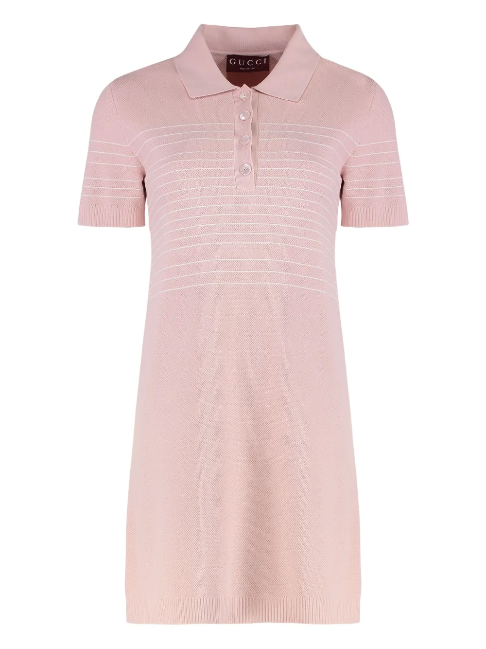 Gucci Geribbeld blousejurk Roze