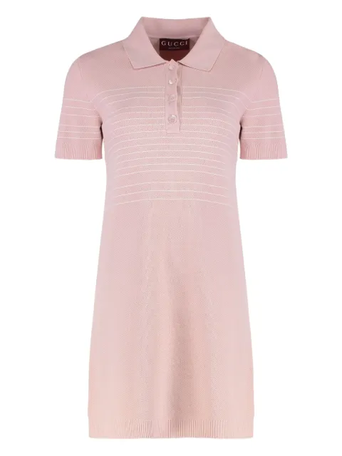 Gucci ribbed polo shirt dress