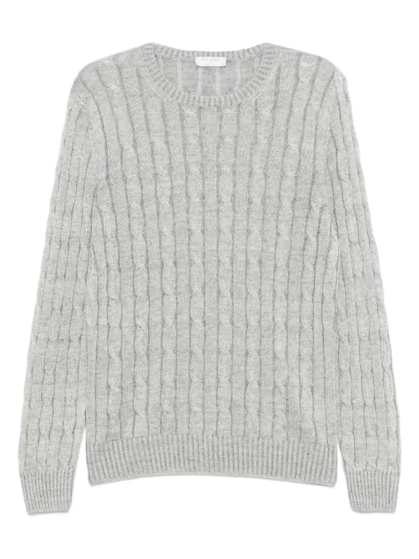 Gran Sasso ケーブルニット セーター | グレー | FARFETCH JP