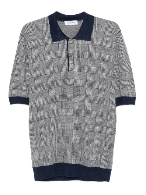 Gran Sasso checked polo shirt