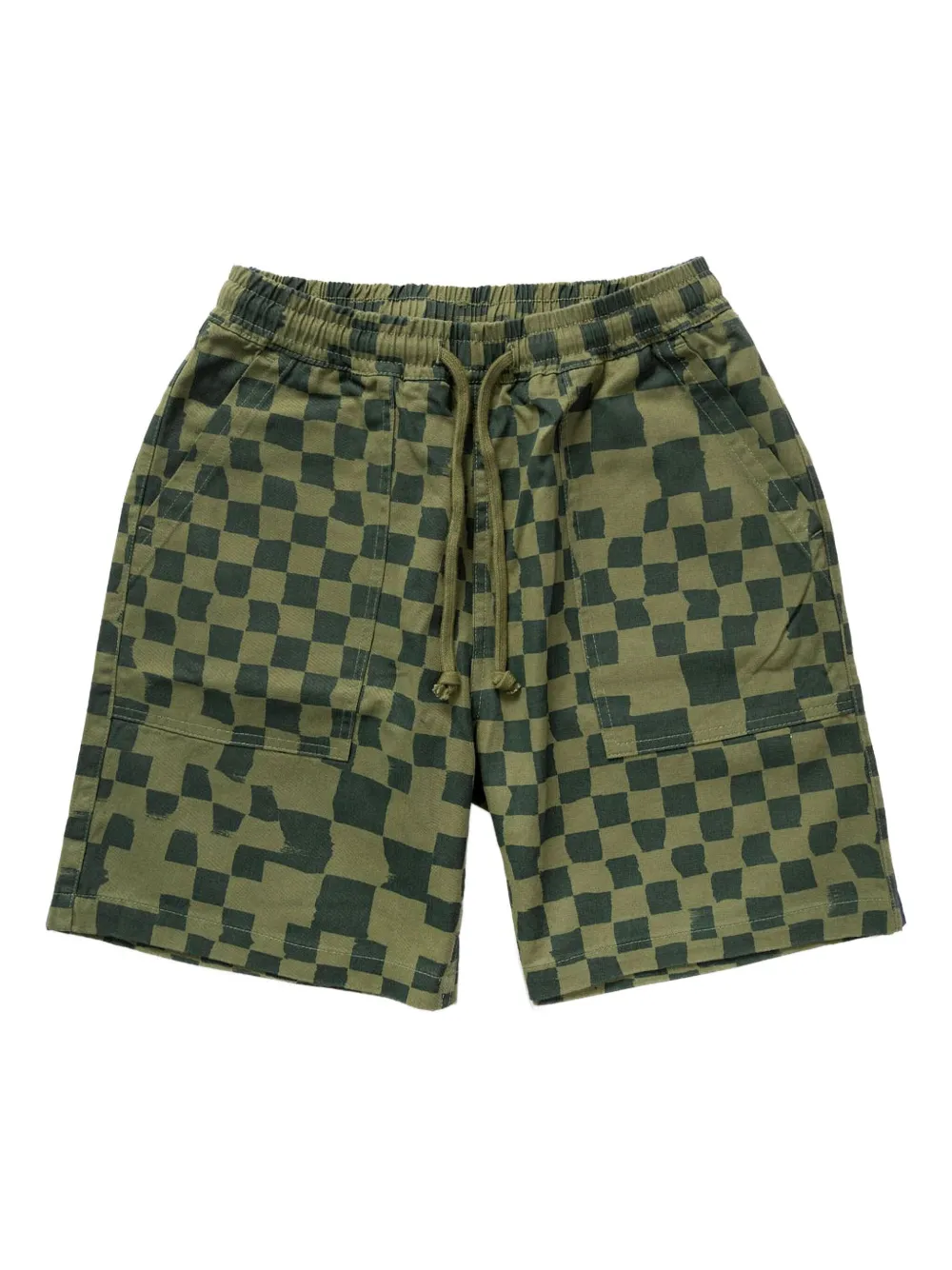 Service Works Chef check-pattern drawstring shorts | verde | Image 1