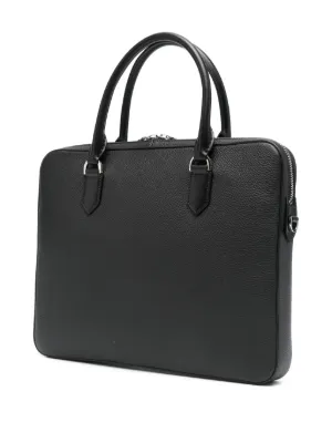 TOMFORD トムフォード レザー ブリーフケース 黒 バッグ TOM FORD (トムフォード) レザー ショルダーストラップ付
