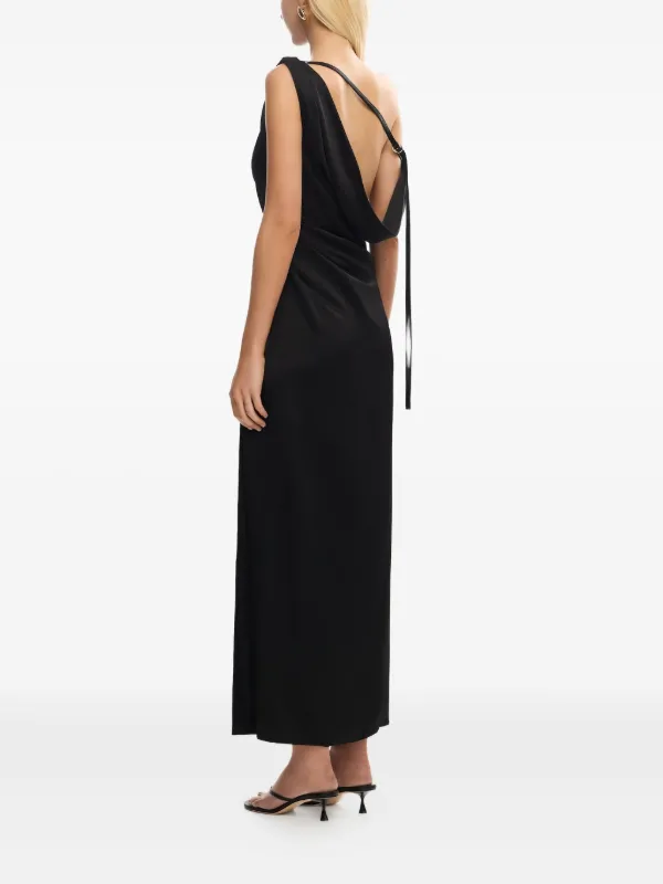 SIGNIFICANT OTHER ALYSSA Draped one-shoulder Maxi Dress | Black | FARFETCH  KW