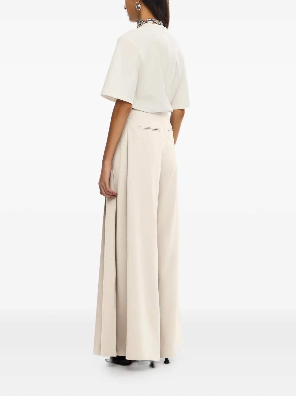 Significant Other Bowie Pleated Trousers In Neutral