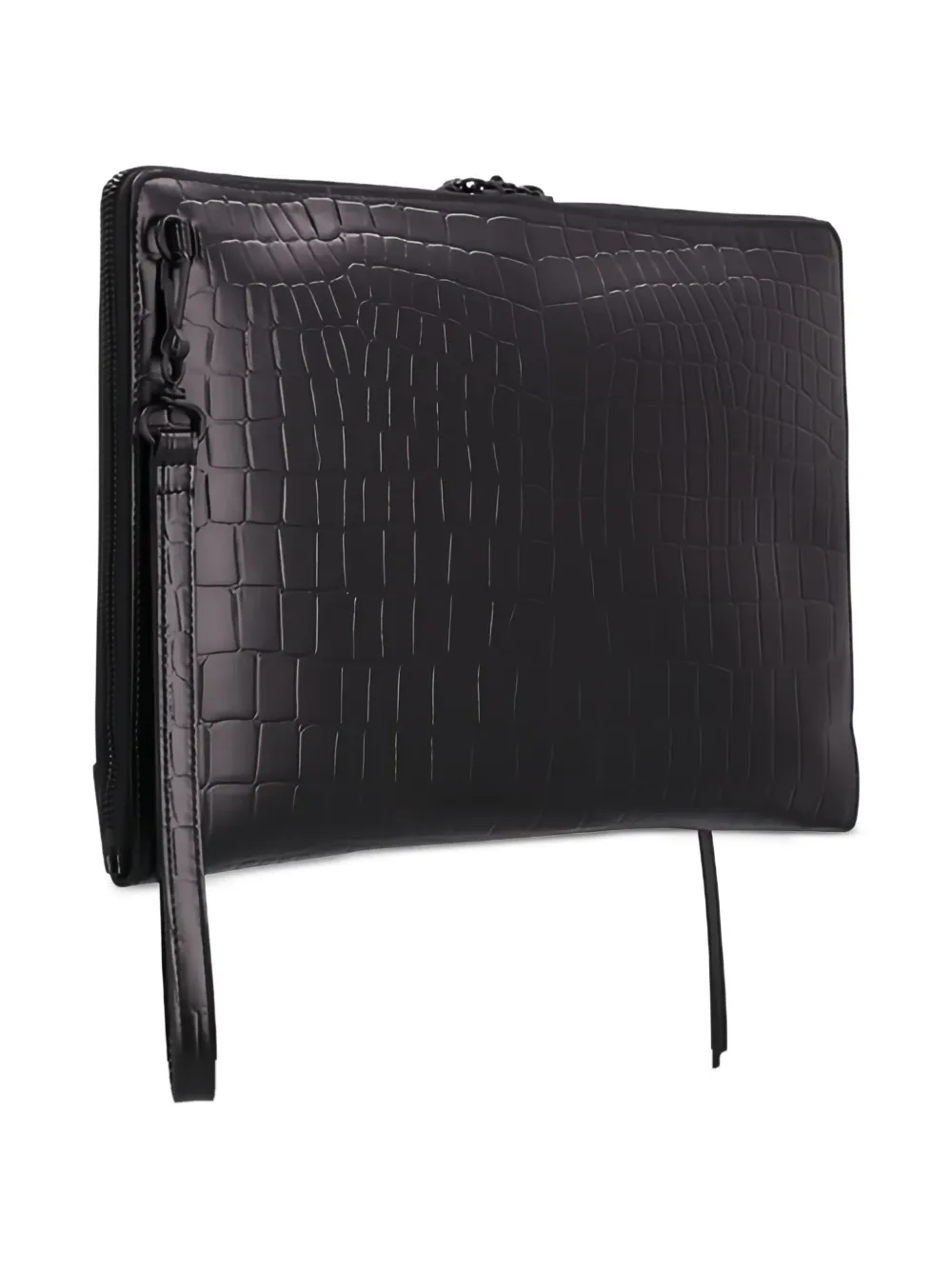 Balenciaga crocodile-embossed clutch bag | Image 2