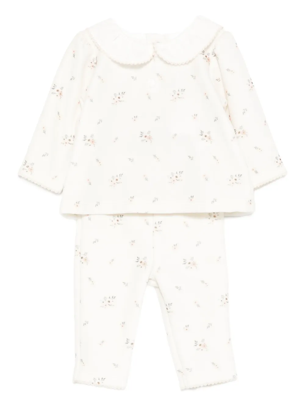 Patachou floral-print trousers (set of two) | Neutrals | Image 1