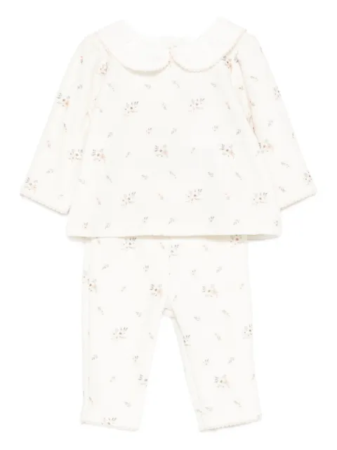 Patachou floral-print trousers (set of two)