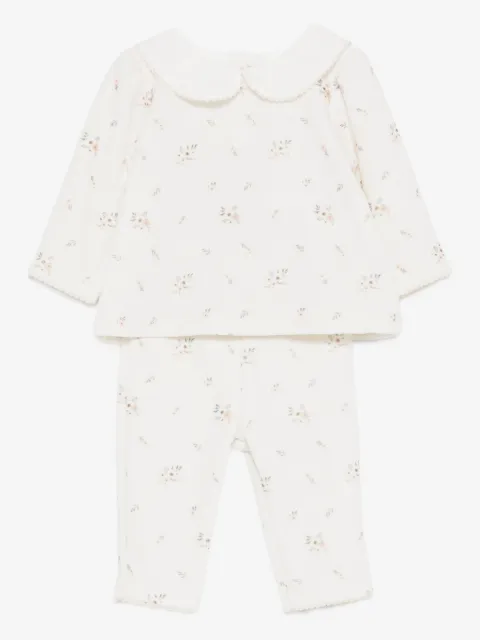 Patachou floral-print trousers (set of two)