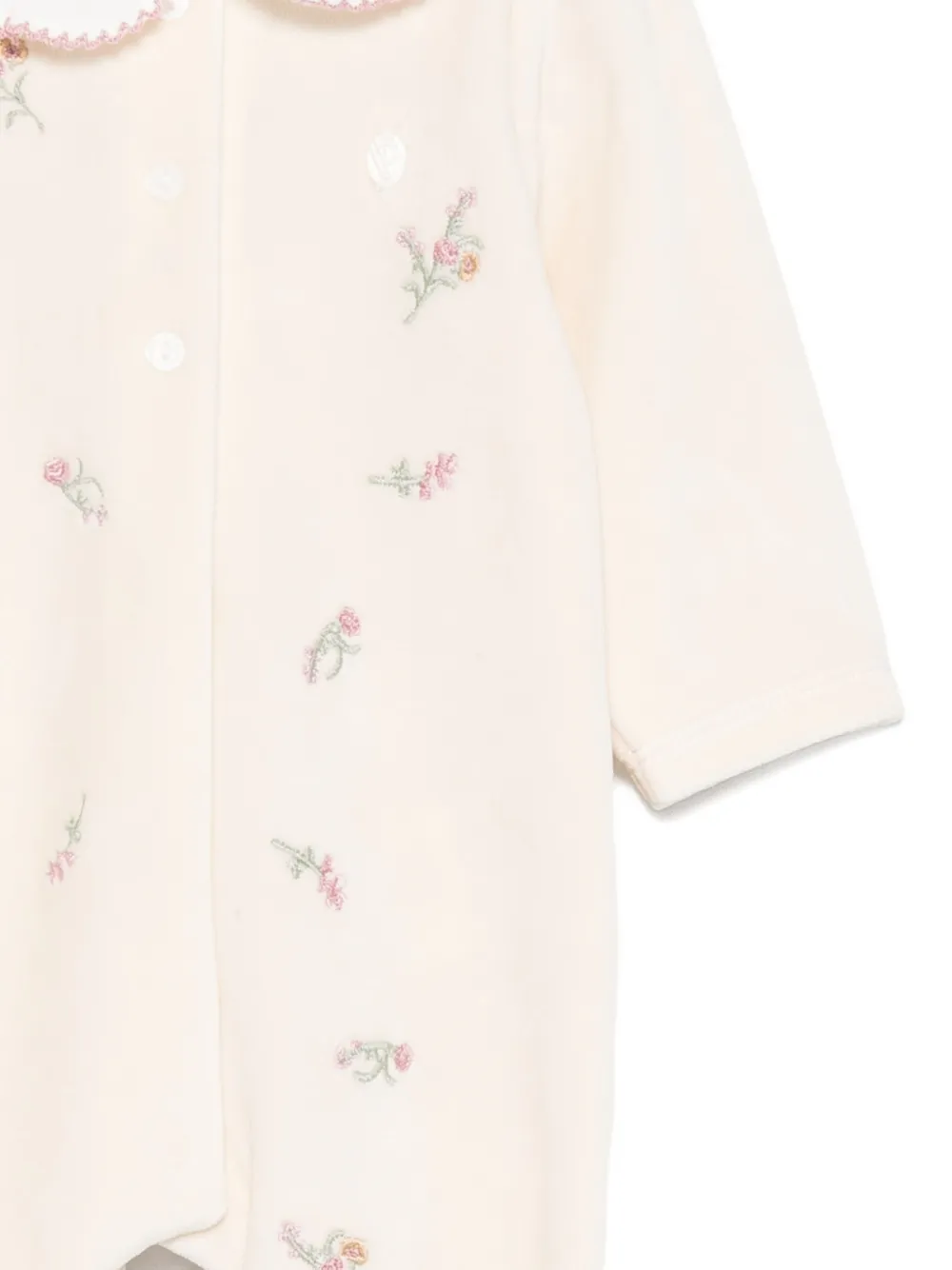 Patachou Pyjama met geborduurde bloemen Beige