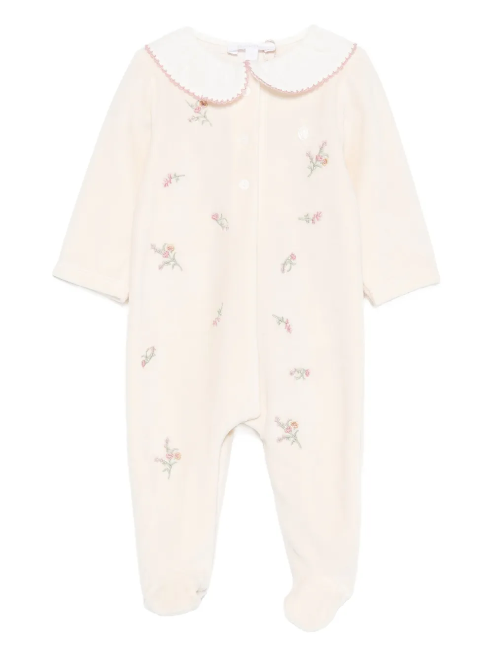 Patachou embroidered-floral pajama | Neutrals | Image 1
