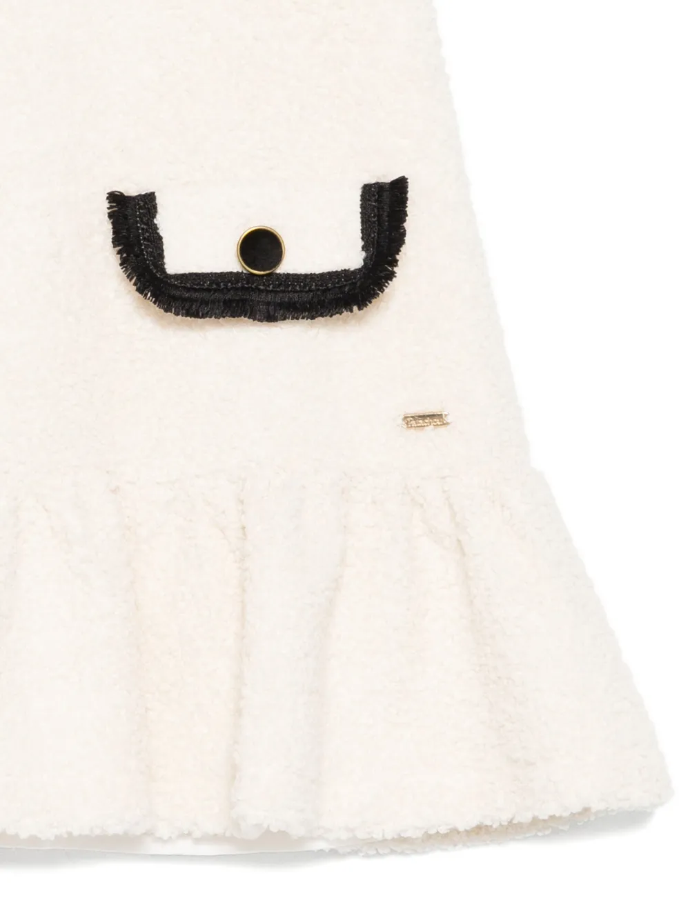 Patachou Jurk met franje afwerking Beige